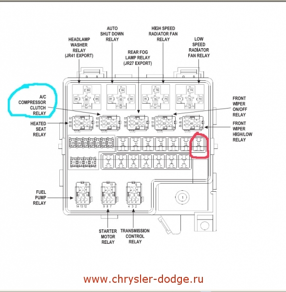 схема предохранителей крайслер 300с Блок предохранителей chrysler 300 c автозапчасти в набережных челнах.